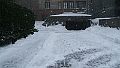 Courtyard snowed in
