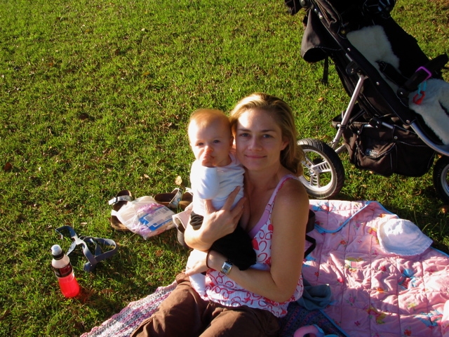 tab and harper sitting in park.JPG - AppleMark