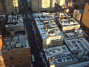 First snow on the rooftops